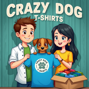 Copple Showing wearing T shirt to Dog in this image