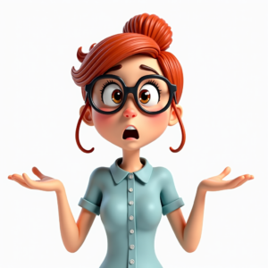 A office Women is Confused