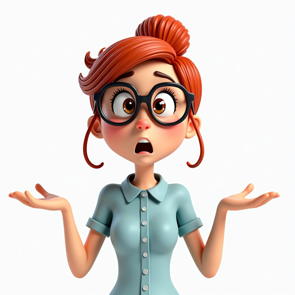 A office Women is Confused